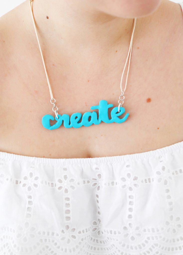 DIY FIMO Statement Necklace //