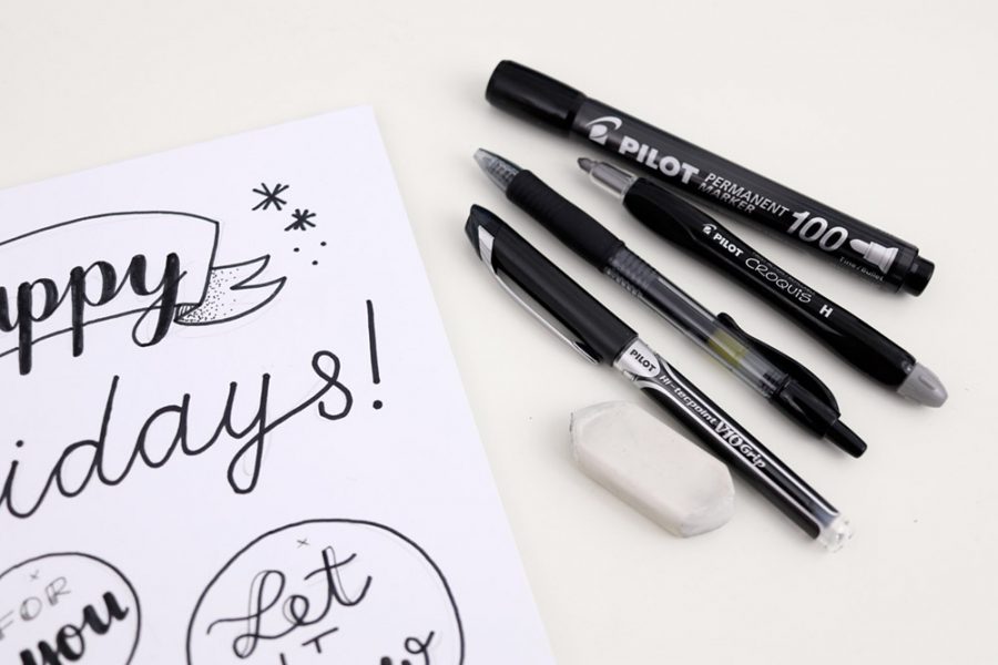 Free Handlettering Printable for Christmas Gift Tags via Luloveshandmade