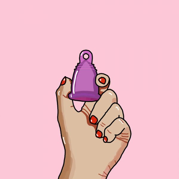 Luloveshandmade-Menstrual cup-Illustration-Menstruationstasse