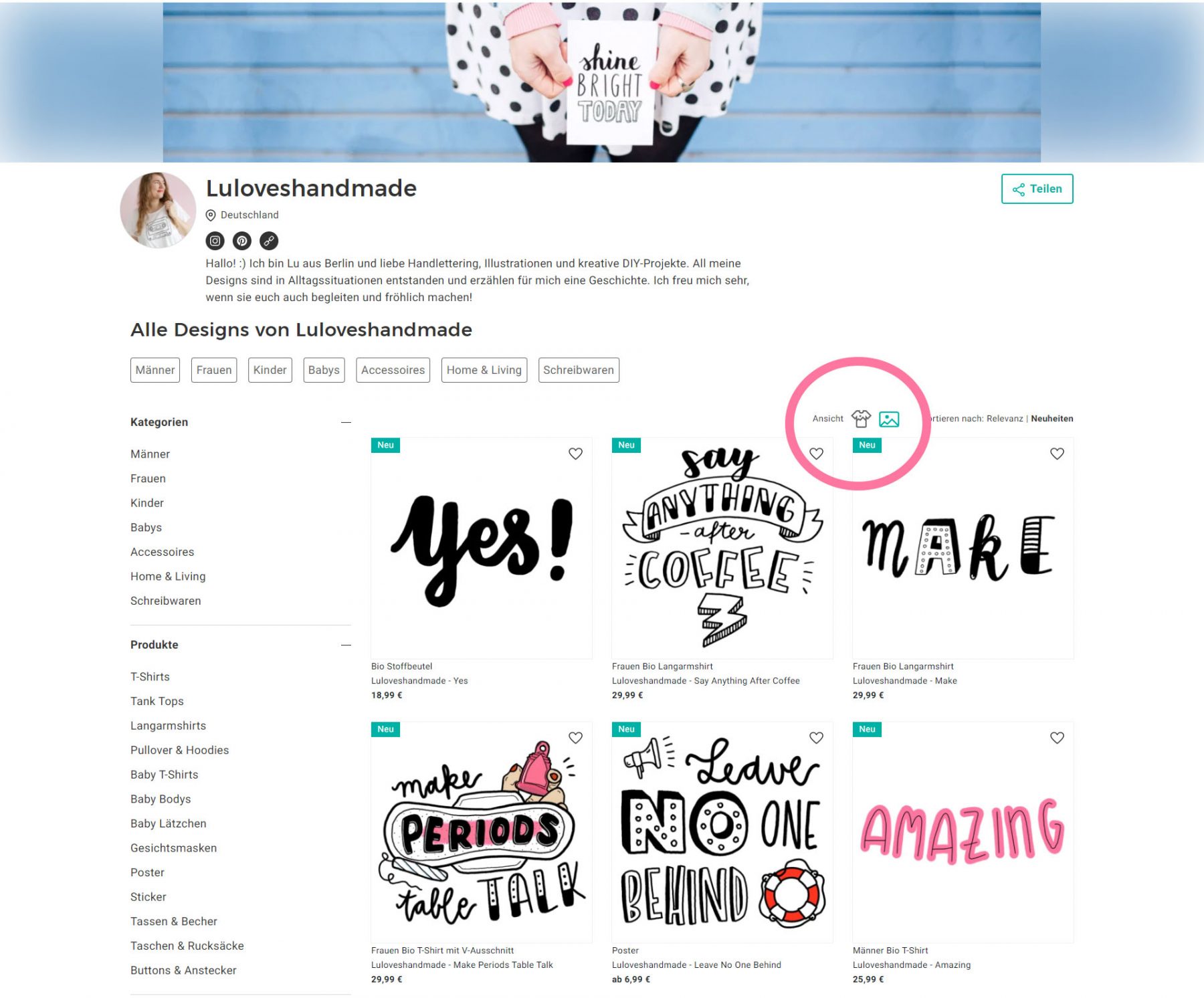Luloveshandmade Shop Update with Illustrations and Handletterings